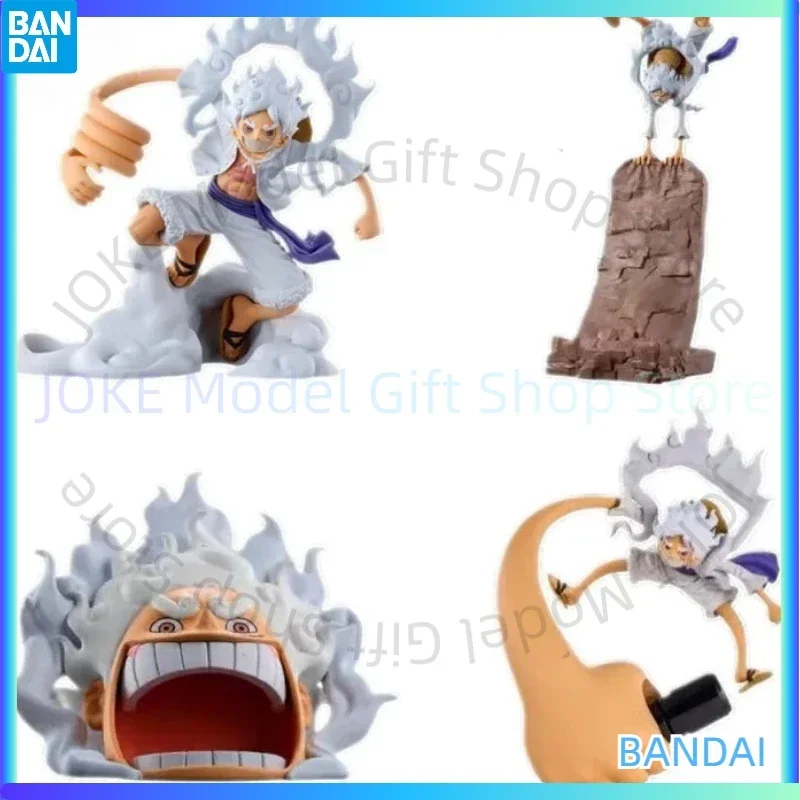 

Genuine Bandai Anime One Piece Luffy Nika Form Fig Life Multifunctional Stand Character Ornament Toy Gift Model Doll Collection