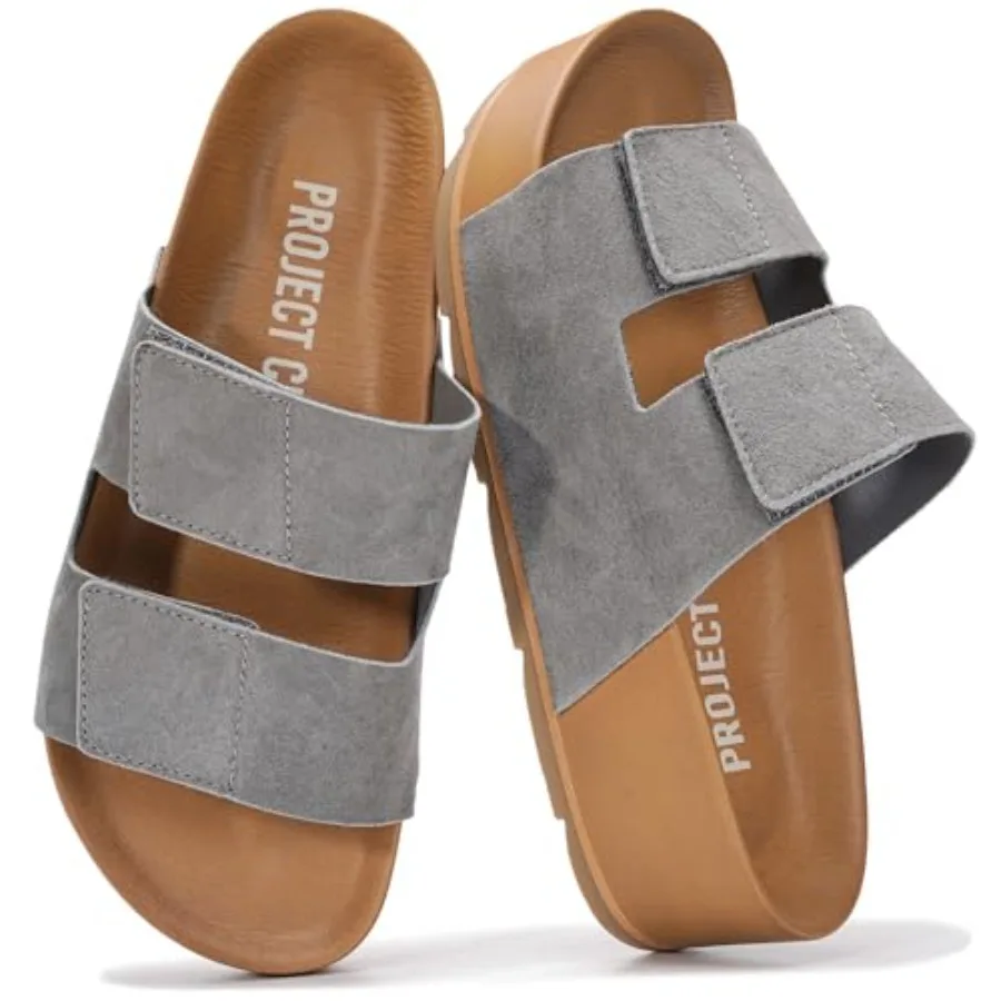 

0% Genuine Leather Platform als Women Footwear-Beach Essentials Summer Wedges with Plush and Soft Insole-Non Slip and Lightweig