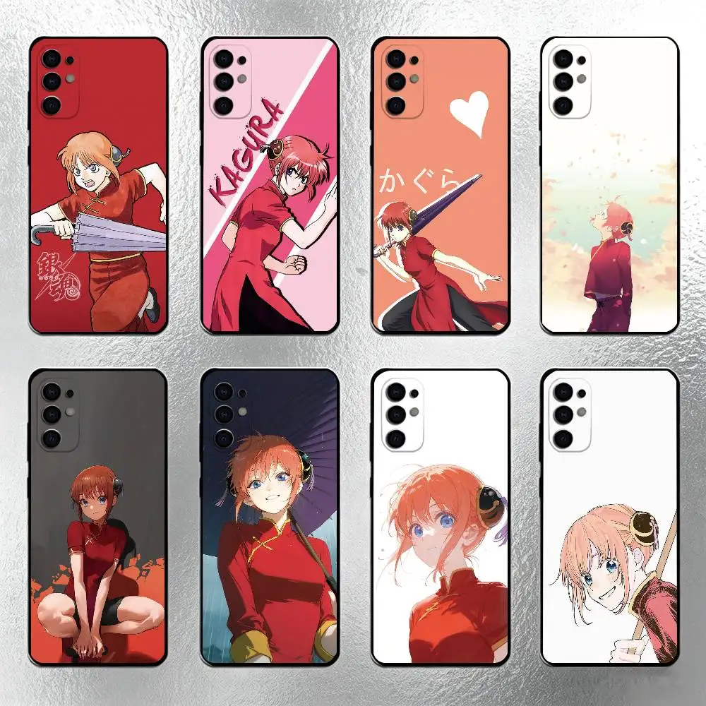 Gintama Kagura Phone Case For Samsung S25,S24,S21,S22,S23,S30,Ultra,S20,Plus,Fe,Lite,Note,10,Black Cover