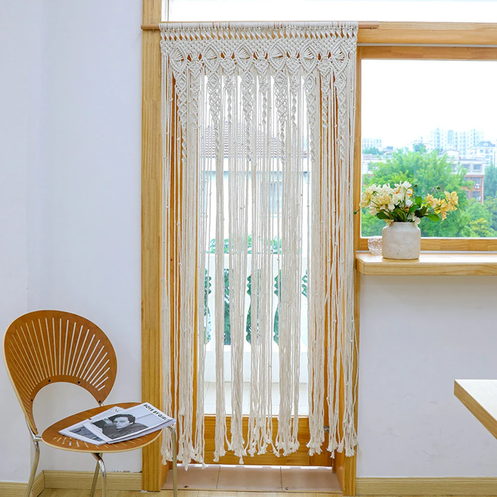 

Macrame Window/Door Curtain Room Divider Handmade Wall Hanging Large Boho Decor Wedding Backdrop Curtain Wall Decor