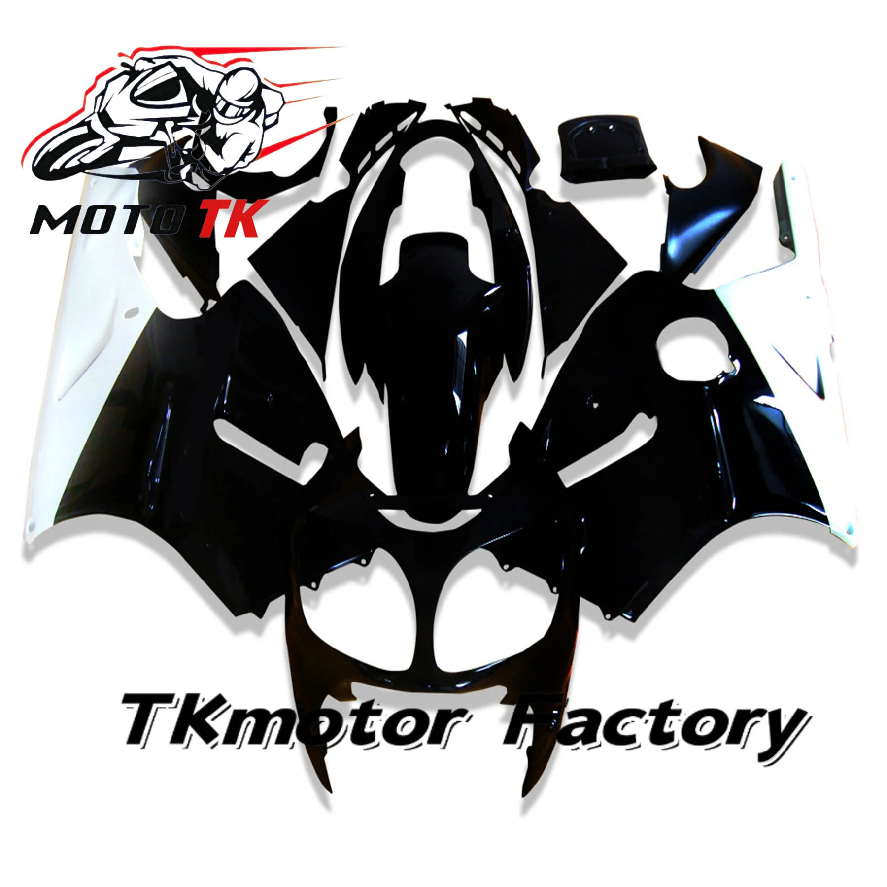 装飾品セット オートバイフェアリングキット Kawasaki ZX12R 2000 2001 ABS 射出成形