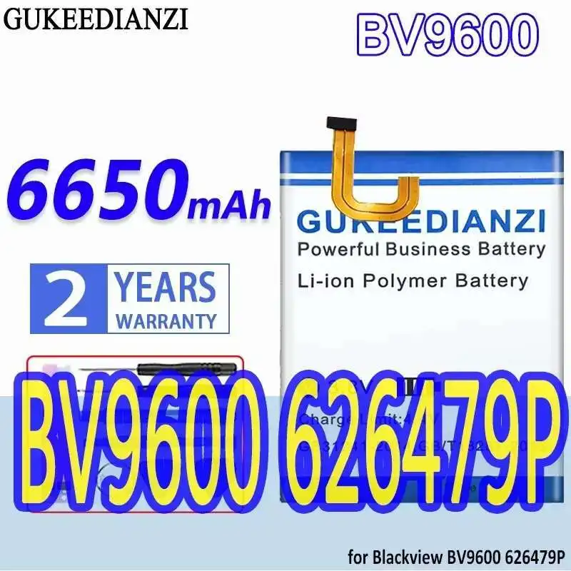 

Для Blackview BV9600 626479P надежный сменный аккумулятор для мобильного телефона 6650 мАч