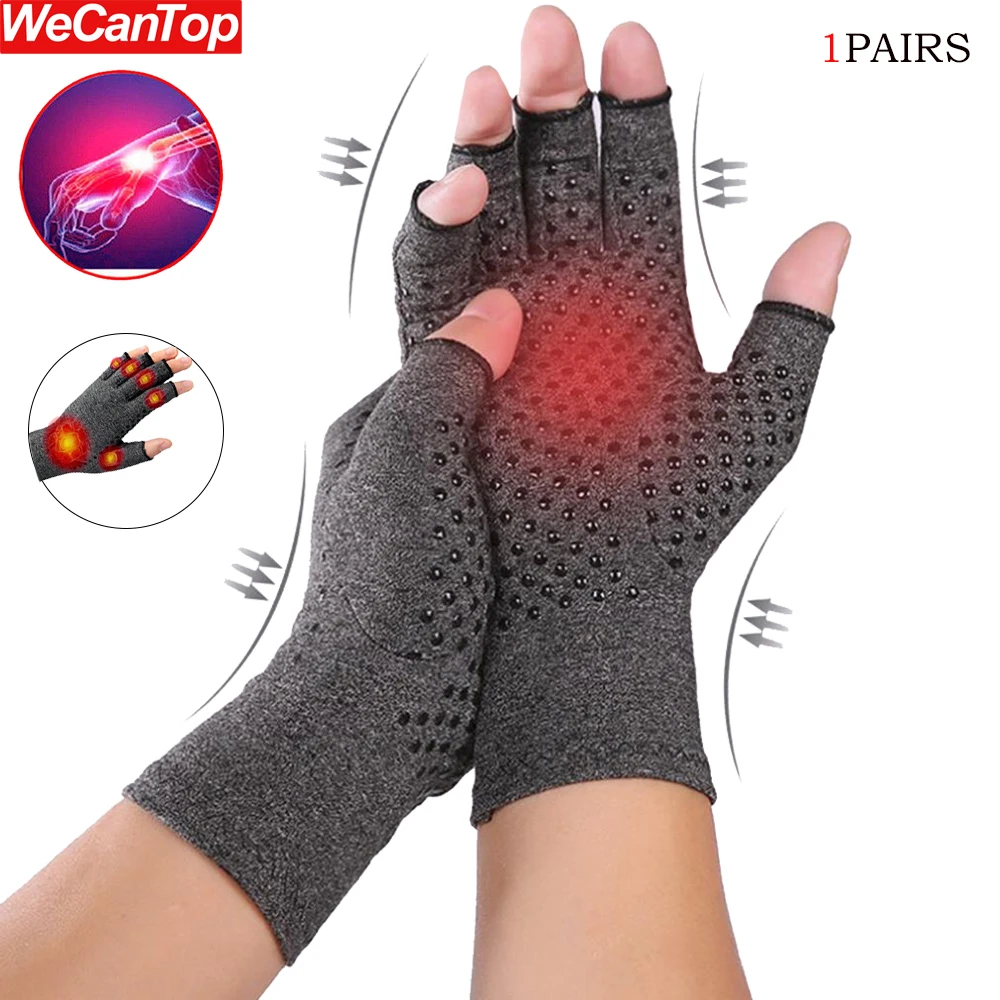 1Pair Arthritis Gloves - Unisex Rheumatic Pressure Ulcer Gloves for Arthritic Joint Pain Relief,RSI,Carpal Tunnel Wrist Support