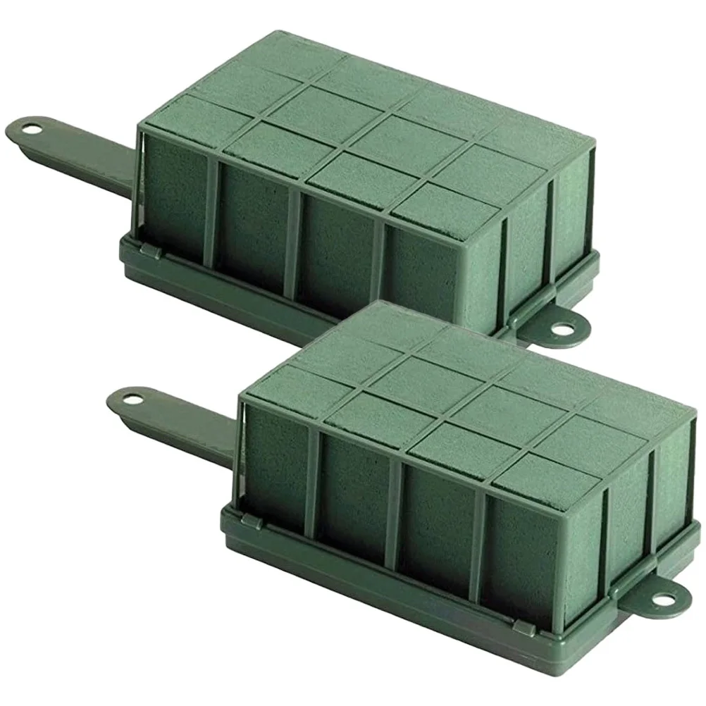 

2pcs Floral Foams Cage Premium Flower Arrangement Tool Water Absorbent Floral Base For Wedding Party Diy Decor Supplies Garden