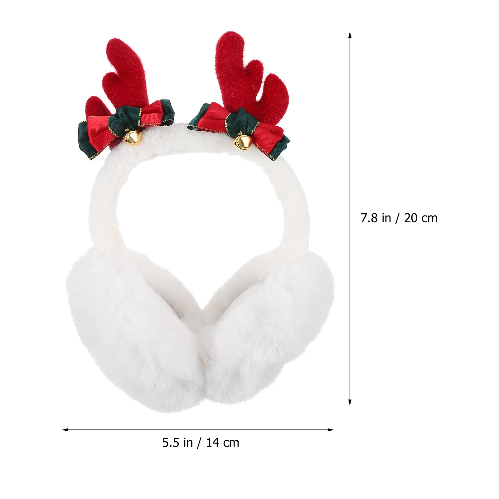 Kids Christmas Earmuffs Antler Earmuff Reindeer Headband Covers Winter Lovely Ear Warmers For Women Kids Ski Outdoor Winter