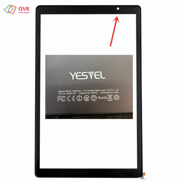 Nowy czarny 10,1 cala dla Yestel T13 FCC ID 2AW6V-M7 Tablet pojemnościowy ekran dotykowy Digitizer czujnik zewnętrzny szklany Panel
