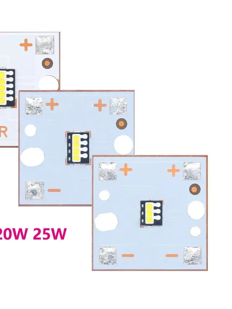 Światło LED 25W 20W 15W 6500K Koraliki LED tylko chip lub sterownik PCB Podłoże lampy miedź do reflektorów samochodowych DIY reflektor — zdjęcie 2