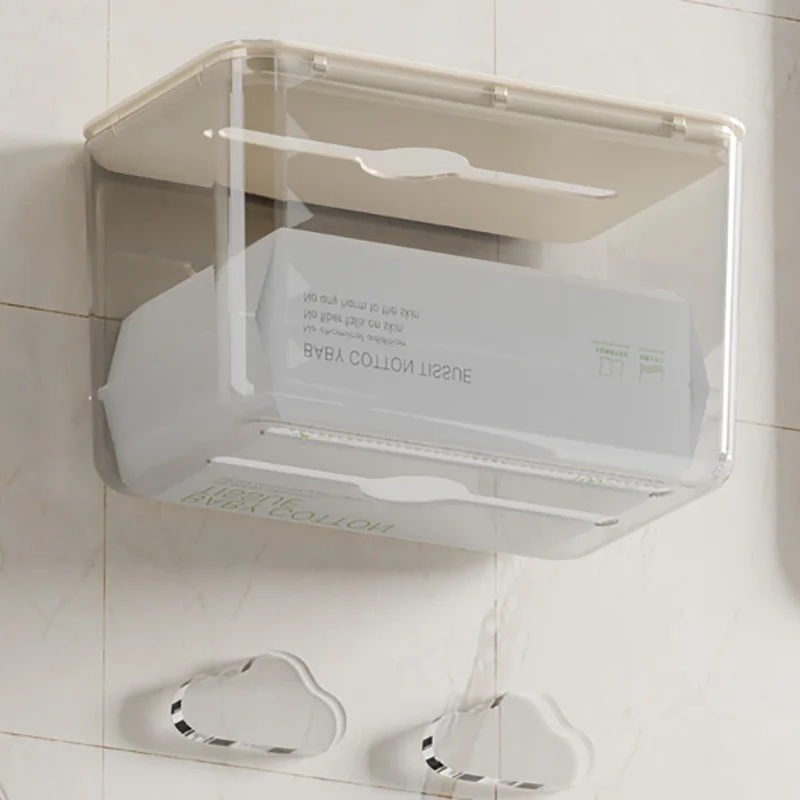 New Clear Acrylic Tissue Box Holder Tissue Dispenser Napkin Holder Car Home Office Desktop Tissue Storage Box Organizer