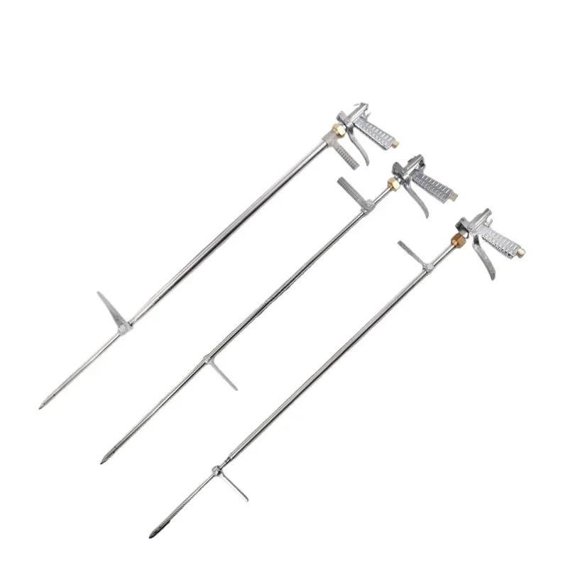 Stainless steel high-pressure liquid water-soluble fertilizer applicator gun, multi-functional root manual fertilizer applicator