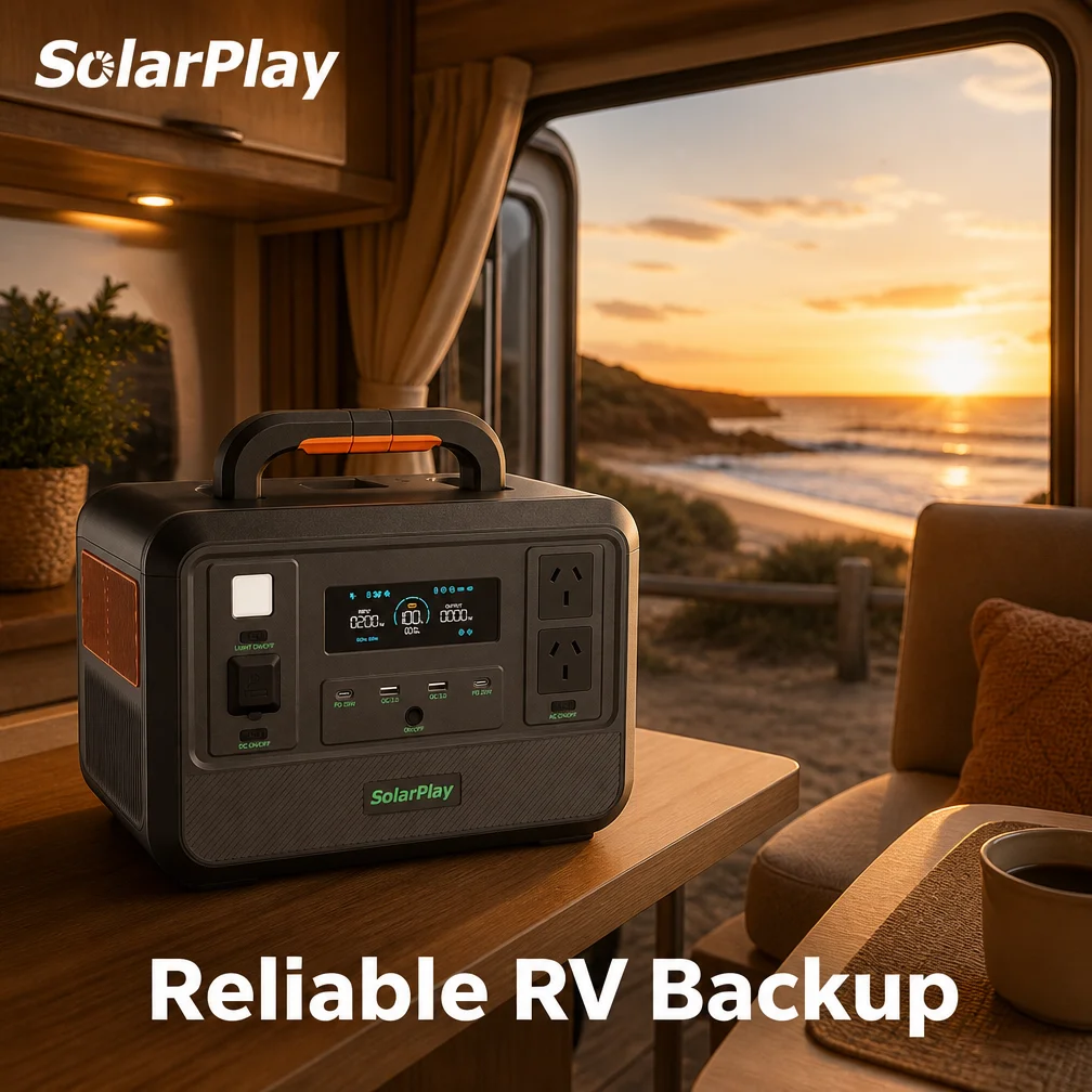 Q1200 LiFePO4 Battery Solar Generator 1200W 768Wh Off Grid Backup Battery For Home Portable Power Stations