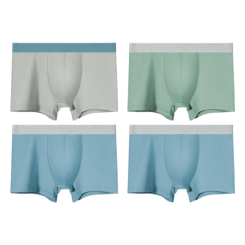 5 قطع سراويل داخلية للرجال. شورت بوكسر قطني للرجال. هم سراويل داخلية رفيعة في الصيف ومناسبة لرياضات الأولاد، وهي متوفرة