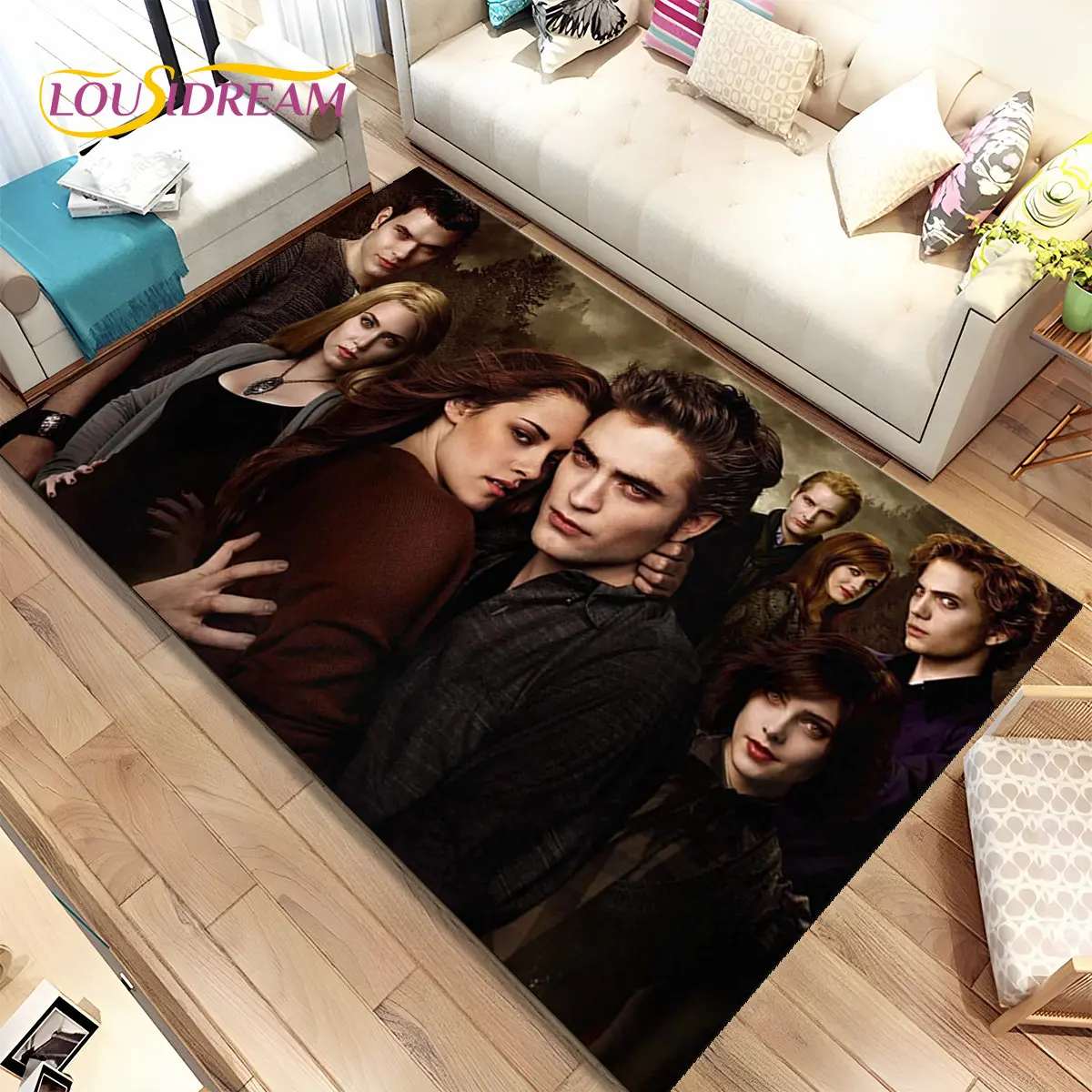 The Twilight Saga HD Printed Area Rug Large,Carpet Rug for Living Room Bedroom Sofa Doormat Decoration,  Kids Non-slip Floor Mat