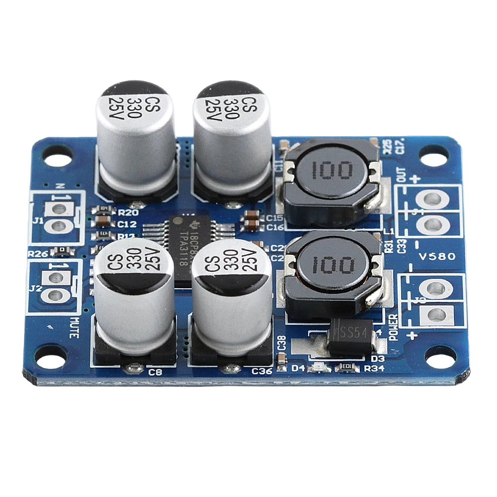 TPA3118 PBTL Mono Digital Amplifier Board 30W 60W High-Power Digital Amplifier Modules DC8-24V