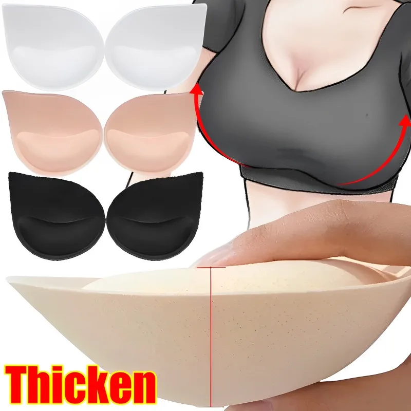 

3D Push Up Bra Pads Inserts Women Underwear Small Breast Lift Breathable Sponge Padded Bra Pad Lining Swimsuit Bra Insert