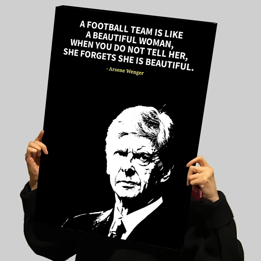 Arsene Wenger футбольные принты плакат на заказ холст картина настенное искусство украшение игровой комнаты эстетический домашний декор палочка Deko фреска