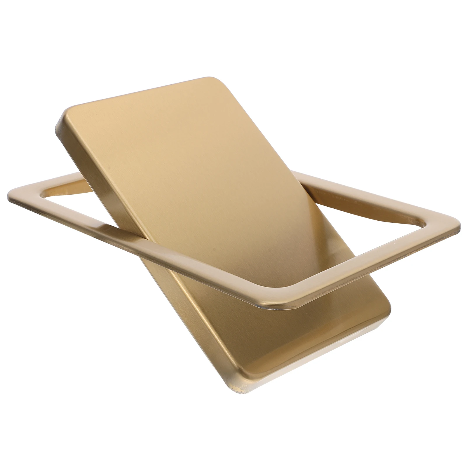 

Stainless Steel Countertop Waste Can Recessed Cover Embedded Swing For Kitchen Bathroom Space Saving Hygienic Trash
