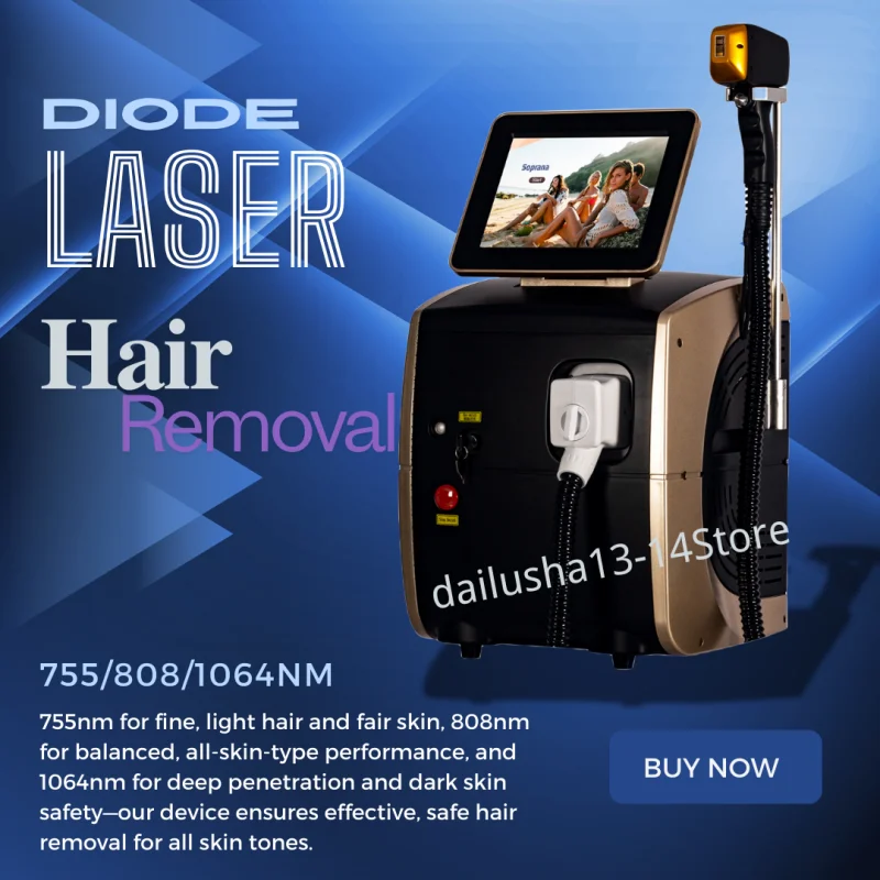 

Professional Diode Laser Hair Removal Nd YAG Alexandrite Laser 3 wavelength Painless Permanent Hair Removal Machine For Salon