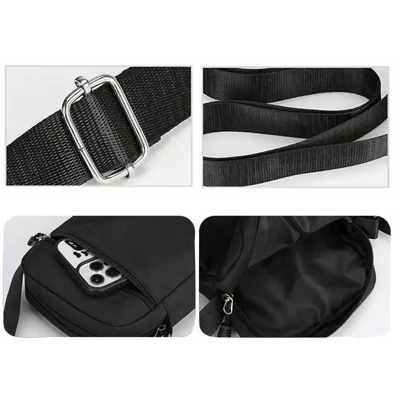 Ace of Spades Poker Canvas Shoulder Bag Crossbody Bag Stylish Accessory for Travel Daily Sports with Zippered Pocket for Storage view 6
