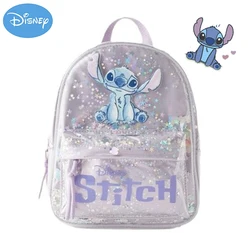 New Disney Stitch Children's Backpack Kawaii Figure Mickey Mouse Donald Duck Schoolbags Women Large Capacity Travel Computer Bag