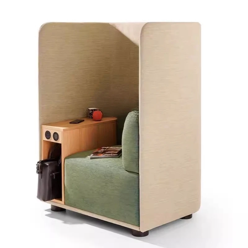 High back sofa chair with small table board Modern simple library Lounge waiting area Private space Sofa direct sales