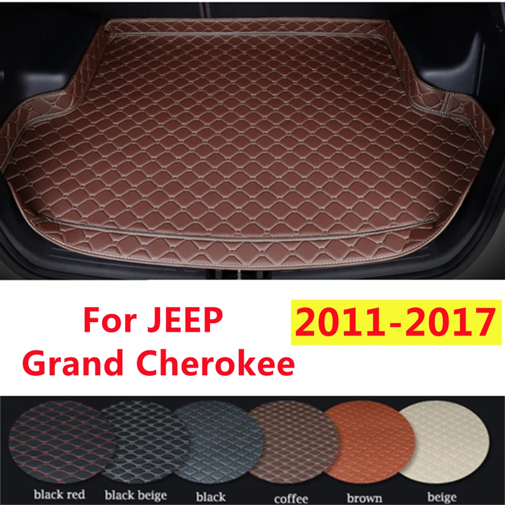 

SJ Высокая сторона на заказ подходит для JEEP Grand Cherokee 2017 2016 2015-2011 коврик для багажника автомобиля автомобильные аксессуары Задняя подкладка для груза коврик