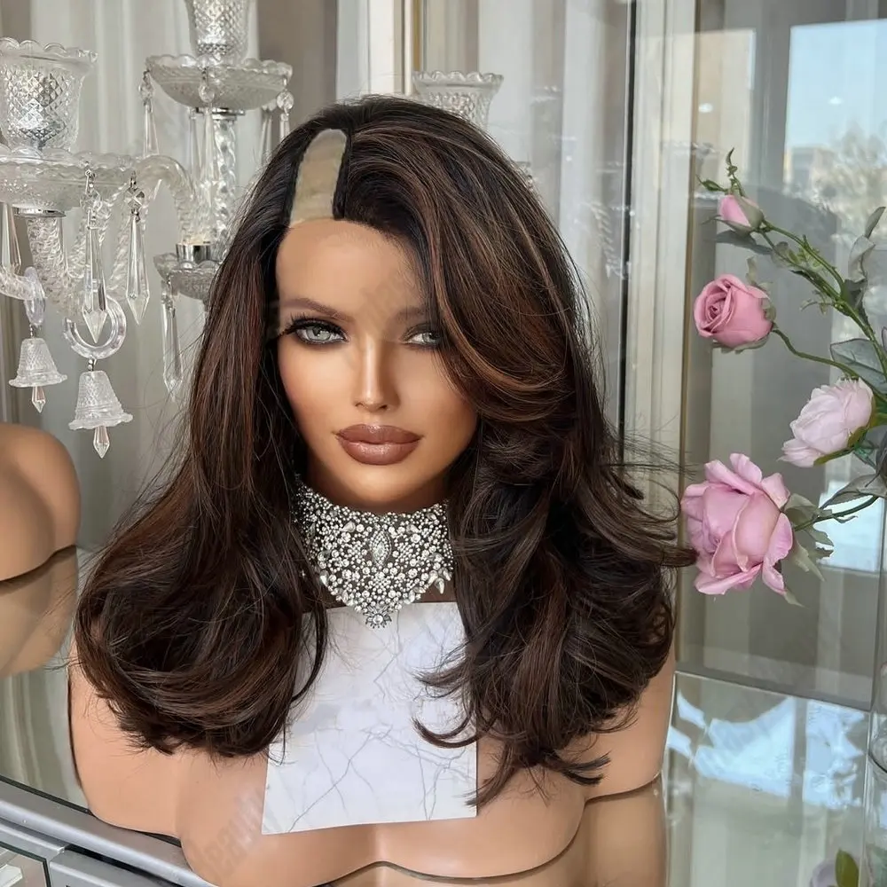 

Короткий боб красновато-коричневый парик с U-образной частью, парик из натуральных волос, натуральный прямой бесклеевой парик 1x4 В, часть парика, 100% бразильские человеческие волосы