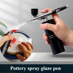 0.5mm Ceramic Glazing Portable Mini Rechargeable Spray Gas Pump Pen DIY Pottery Handicrafts Auxiliary Spraying Glazing Tools