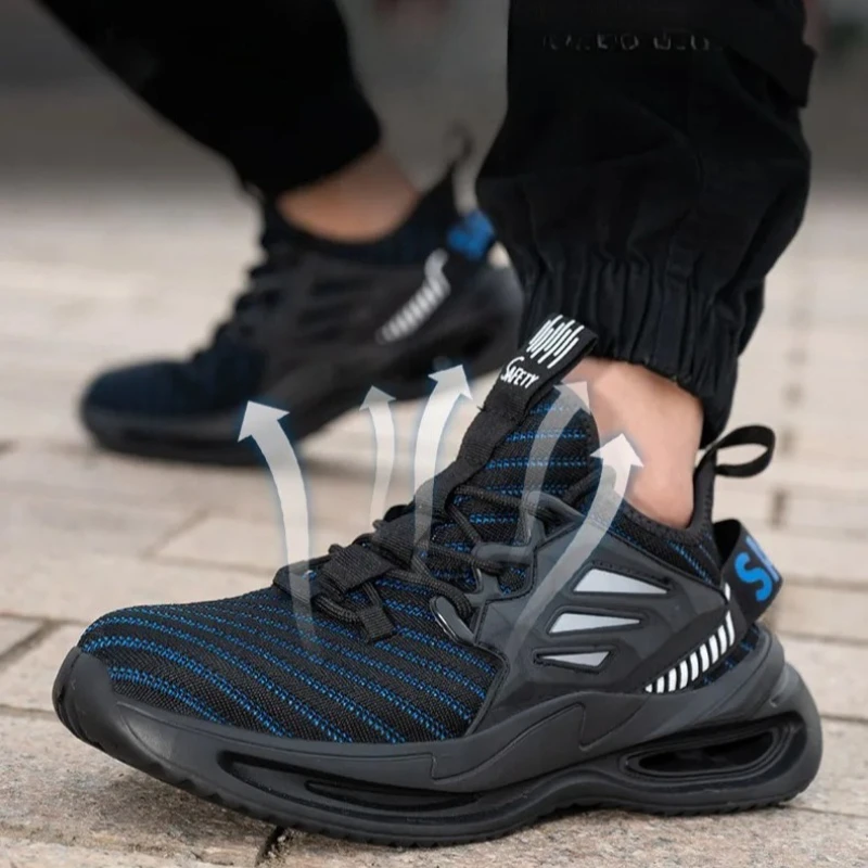 

lightweight work sneakers men anti-fatigue work shoes with steel toe protective shoes with metal toe Anti Puncture Work Boots