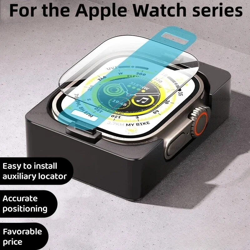 Instal pelindung layar baki untuk Apple Watch Ultra Series 8 7 6 5 4 3 SE pelindung iWatch 49mm 45mm 41mm 44mm 42mm 40mm 38mm
