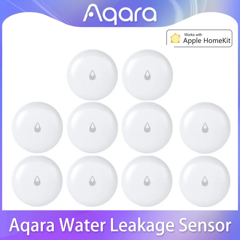 مستشعر الحركة بمستشعر درجة الحرارة Aqara ، مستشعرات باب Zigbee ، مفتاح صغير لاسلكي للمياه ، المنزل الذكي ، العمل مع تطبيق المنزل المنزلي