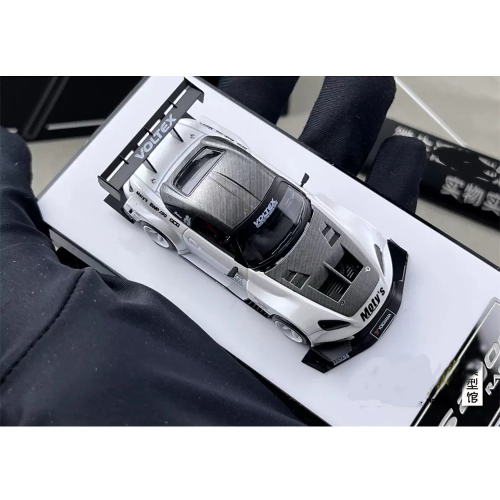 

Micro Turbo 1:64 S2000 Гоночный автомобиль металлик белого цвета литая под давлением модель автомобиля