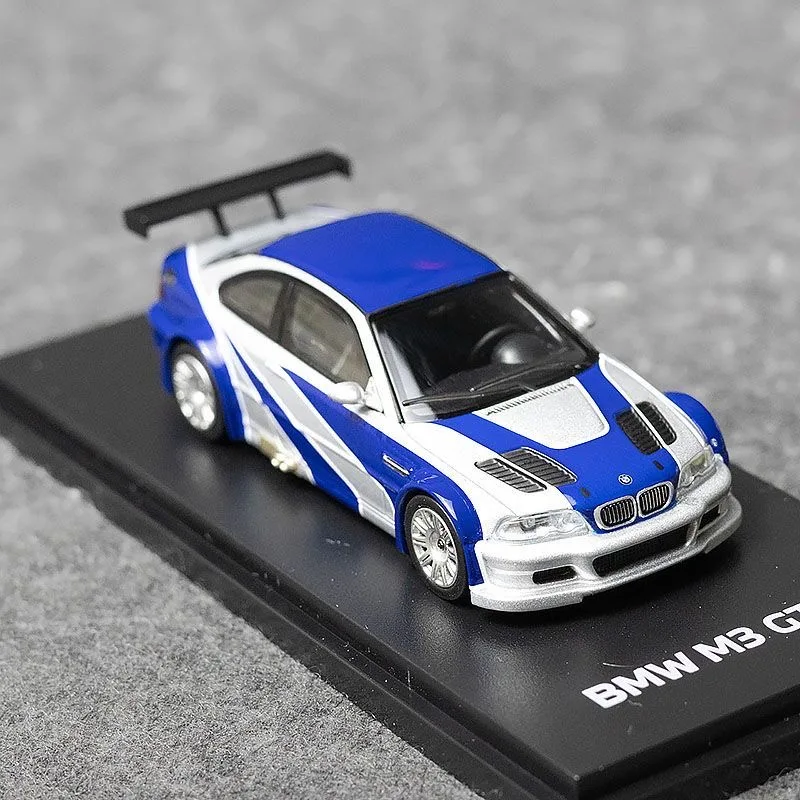 โมเดลรถยนต์ Almoat Real AR BOX 1:64 BMW M3 GTR Need For Speed Wikiwond โลหะผสมหล่อขึ้นรูป ของขวัญ