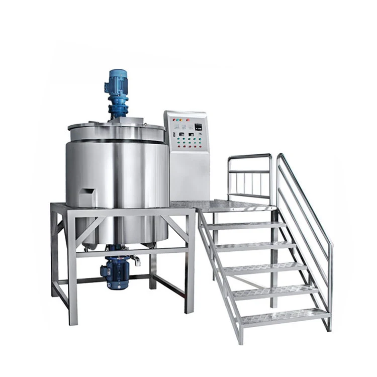 high shear emulsifier stainless steel tank for cosmetic High Shear Pneumatic Lifting Homogenizer mixer high shear mixer