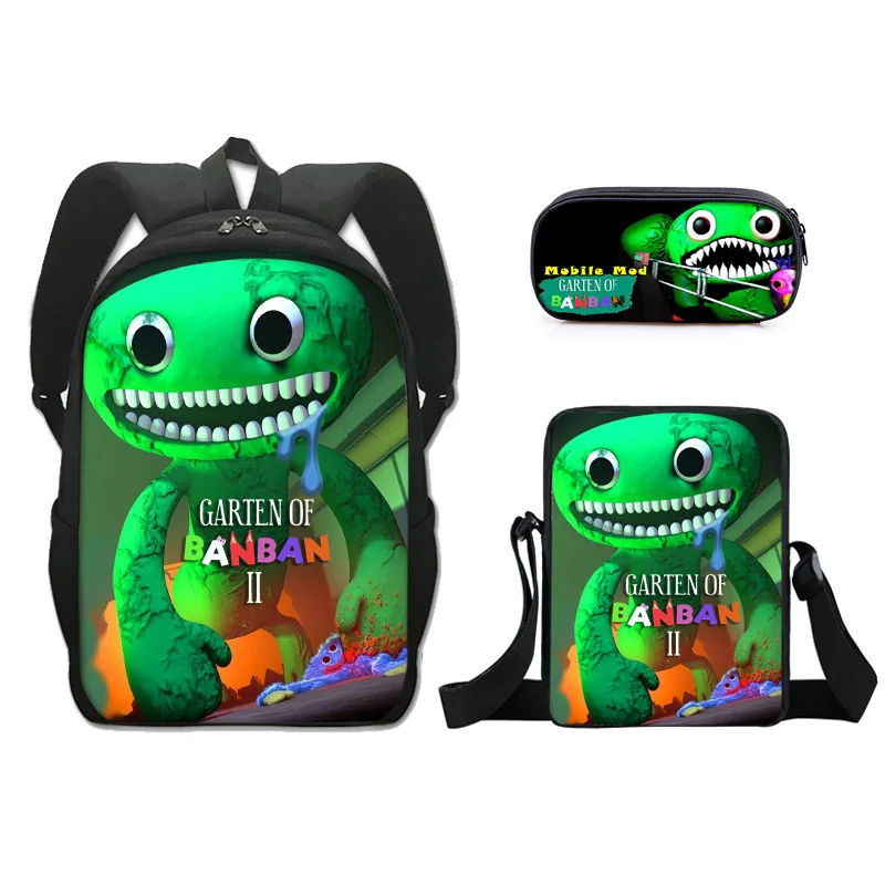 Garten of Bamban Class Garden Primary and Secondary School Students Backpack Shoulder Bag Pen Bag Shoulder Bag Three Piece Set