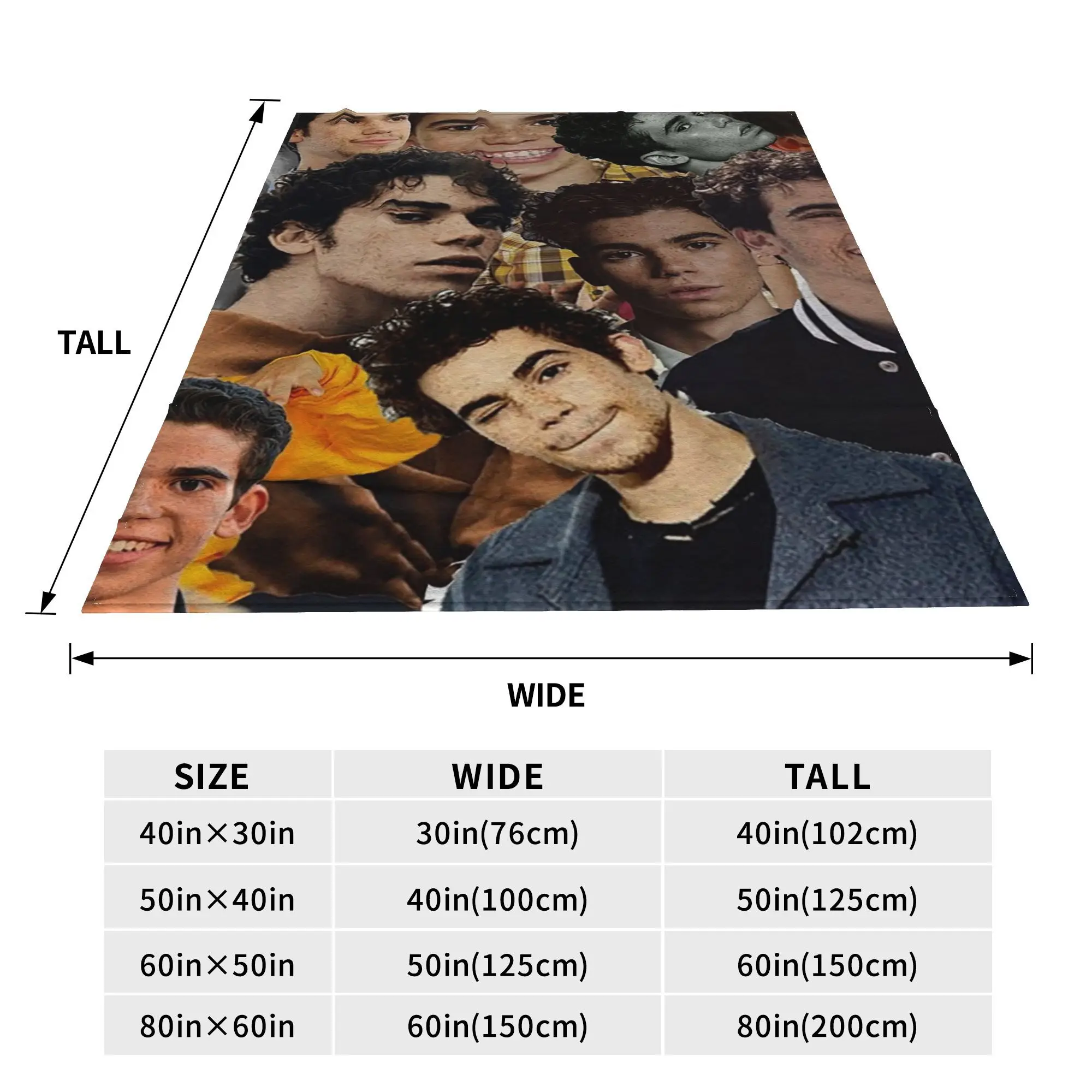 Cameron boyce collage design 2019 Blankets Soft Warm Flannel Throw Blanket Cover for Bed Living room Picnic Travel Home Couch