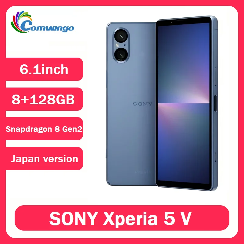 �y�Z�[�����z�\�j�[ Xperia 5V ���{�� 128GB ROM 8GB RAM 6.1�C���` OLED Snapdragon Gen 2 �w��F�� NFC���b�N���� 5G �g�ѓd�b