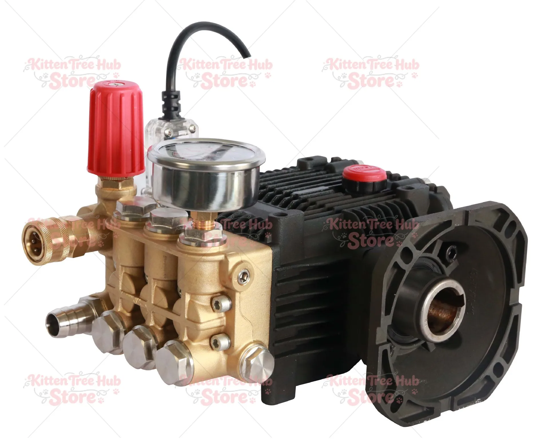 For Heavy-Duty Pressure Washer Pump Head – Copper/Ceramic Plunger Pump for Commercial & Home Car Wash