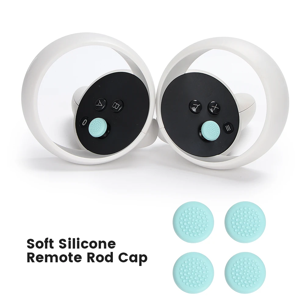 Cubierta del pulgar del controlador para Quest 2, tapa basculante, Thumbstick, funda de silicona para Oculus Quest 3/Pico 4 VR, accesorios