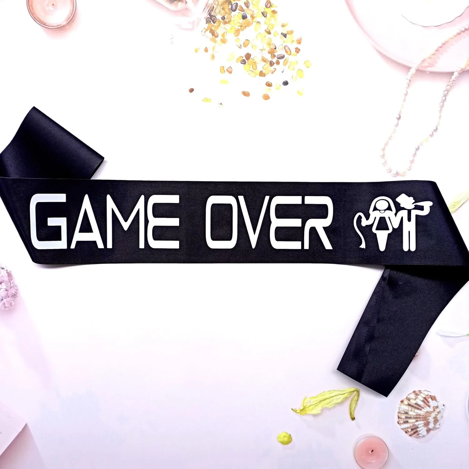 1 قطعة لعبة فوق العريس لتكون العريس وشاح القبعات لحفلات البكالوريوس لوازم هدية الزفاف المشاركة الزفاف دش الديكور صالح #3