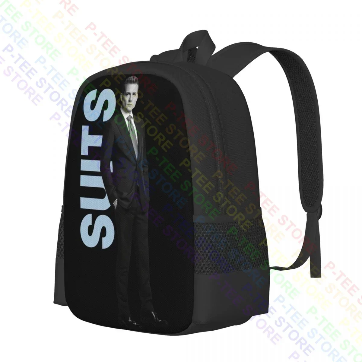 حقيبة ظهر Harvey Specter Suit StandingBackpack حقيبة مدرسية عصرية ذات سعة كبيرة #2