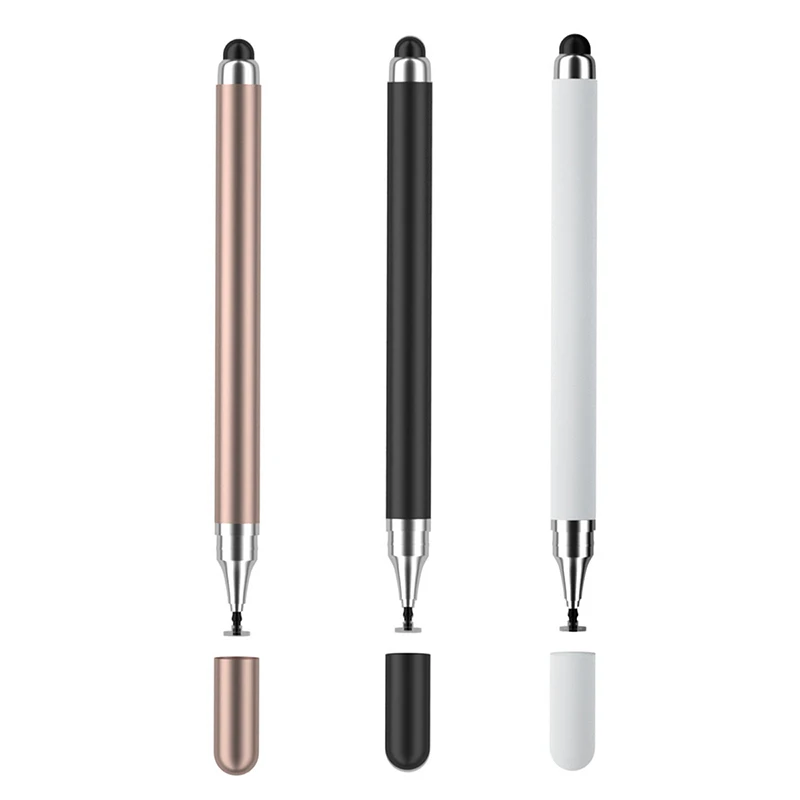 Universal Tablet Stylus Pen 2 in 1 Double Headed High Sensitivity Replaceable Nib Drawing Smart Phone Touch Screen Stylus Pencil 