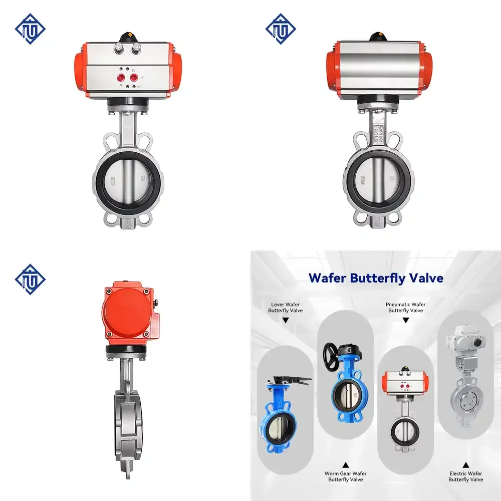 

Stainless Steel Sanitary Pneumatic Soft Sealed EPDM Wafer Butterfly Valve