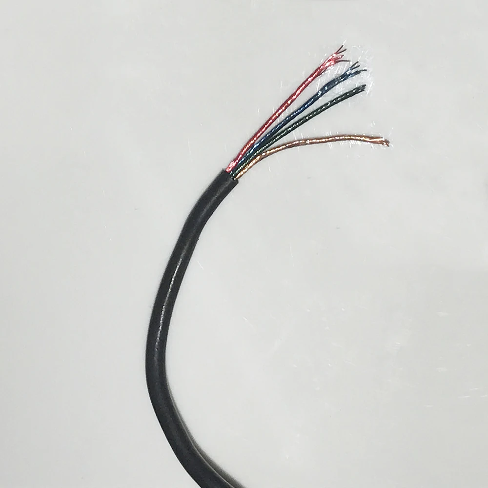 3-core 4-core Enameled Wire Multi-core Multi-strand Enamel Covered Cable Out diameter 2mm Black DIY Headphone Repair Cable