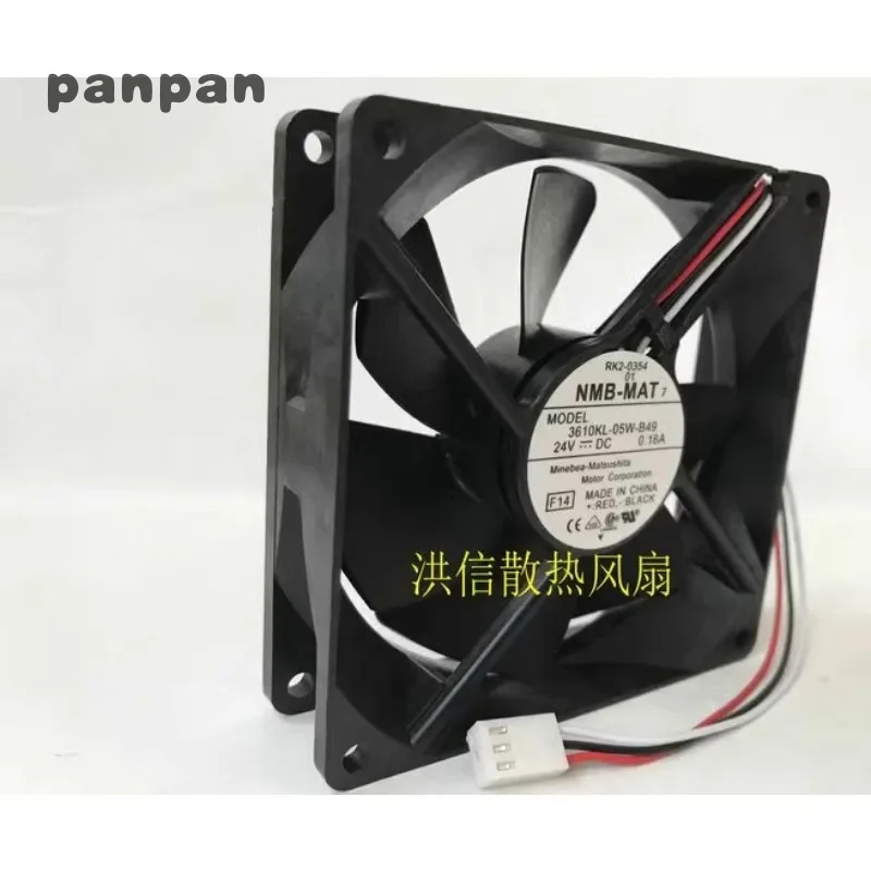 Original New Cooling Fan for NMB 3610KL-05W-B49 DC 24V 0.16A 92*92*25MM