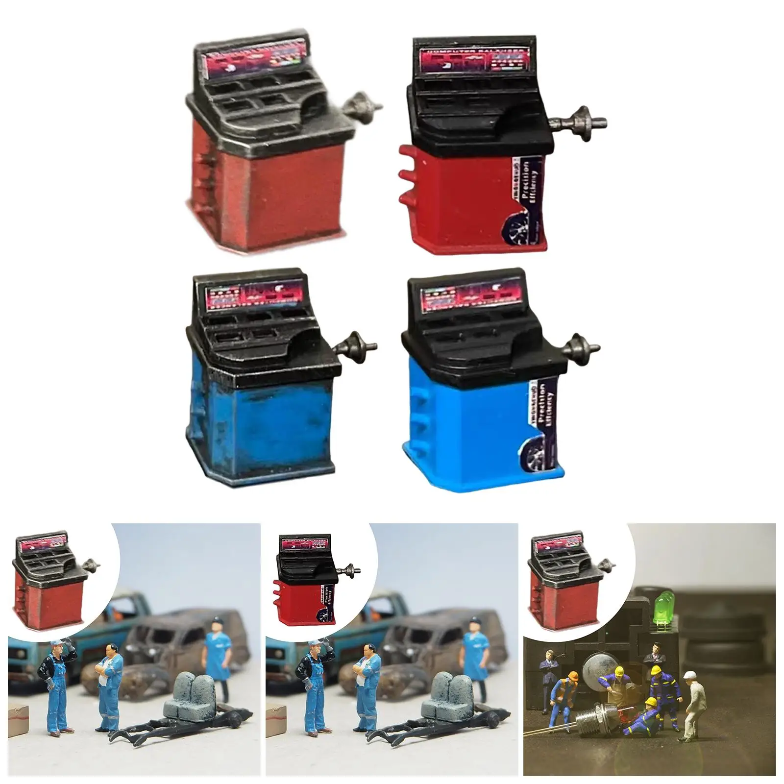 

Модель балансировочного станка для шин 1/64, компактный миниатюрный декоративный элемент