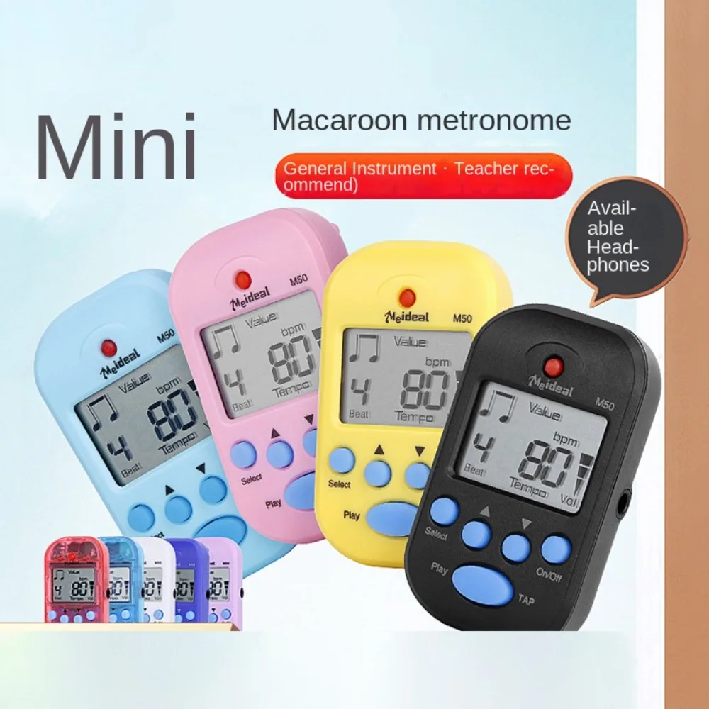 LCD Mini Metronome Dual-channel Professional Clip-on Pocket Metronome Lightweight Practical Digital Beat Tempo Metronome Bass