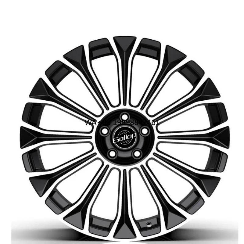 Gallop New 20-Inch Black Rims PCD5*112 ET 40mm 30-38 35-43.5mm Machine Face for V Class V260 V250 V300 W447