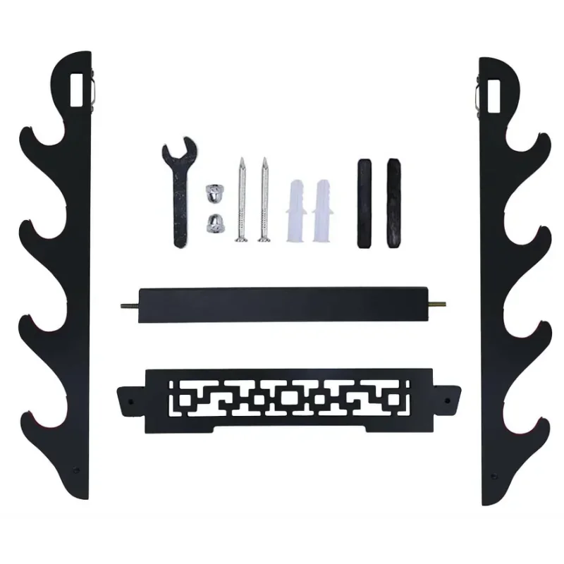 Wall Katana Organizer Support Wooden Sabre Sword Stand Shelf Display Real Size Japanese Katana Holder Rack Decoration Ornament