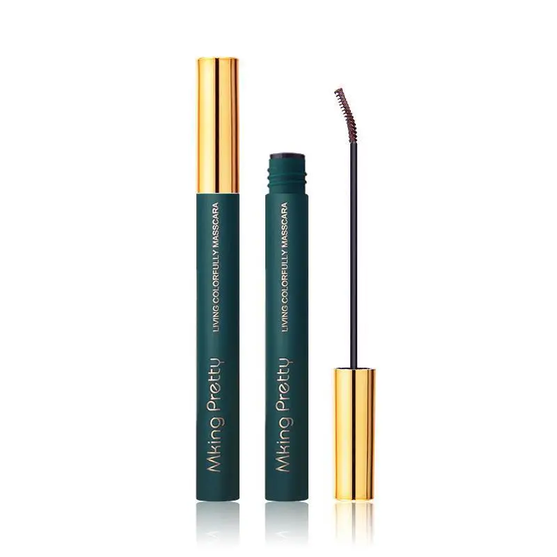 Mascara a 4 colori Curl Estensione ciglia Curling spesso Nessun sbavature Allungamento impermeabile Mascara per ciglia a lunga durata Trucco