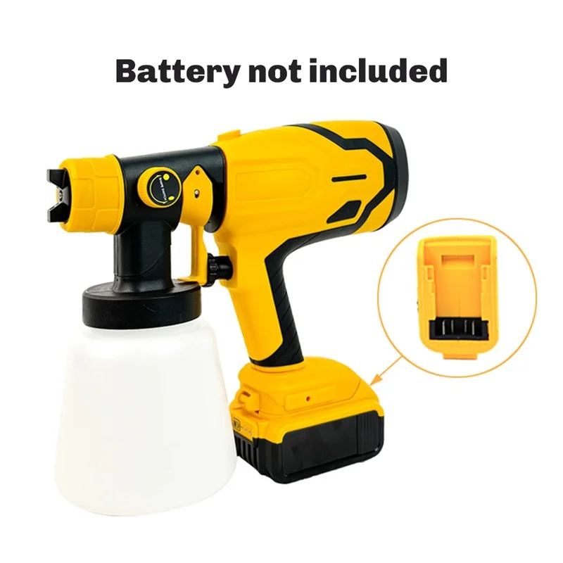 

ABRW-For 18V 20V Battery Cordless Paint Sprayer Automatic Electric Paint Sprayer Tools Kit Power Tools